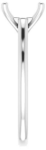 Platinum 8.8 mm Round Solitaire Engagement Ring Mounting (4)