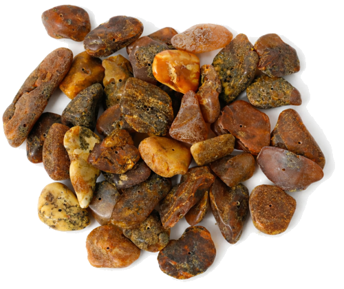 Drilled Amber Mix (50 g) (1)