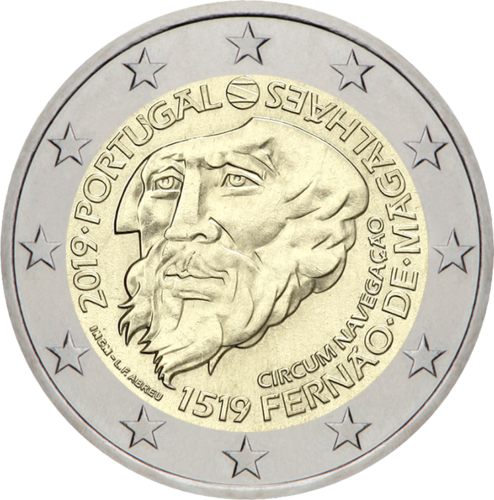 2019 Portugāle Fernando Magelāna 2 eiro monētas atklājumi (1)