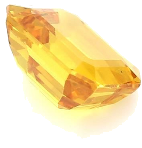 3.87 carat YELLOW STEP cut Octagonal Safyras (1)