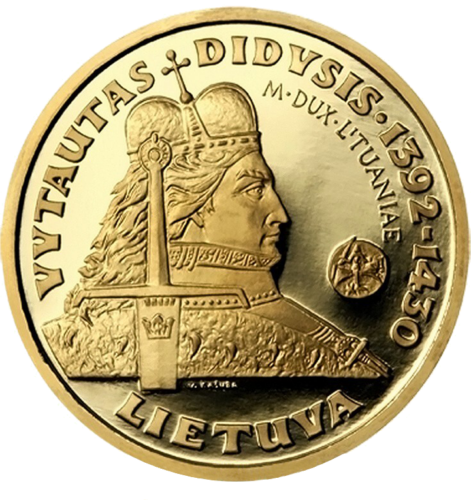 2000 Vytautas Didysis Lietuva 100 litų auksinė moneta (1)