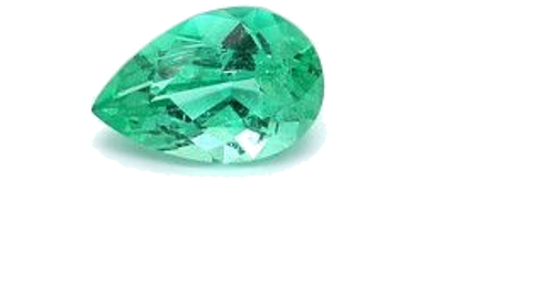 0.49 carat GREEN MODIFIEDBRILLIANT cut Pear Smaragdas (1)