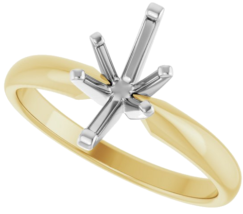 14K Yellow White 9.5x5 mm Marquise Solitaire Engagement Ring Mounting (5)
