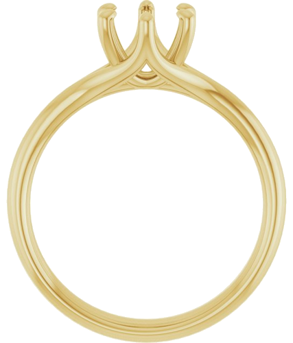 Sužadėtuvių Žiedas „Solitaire“ 585 Geltonojo Aukso Round 6.5mm (2)