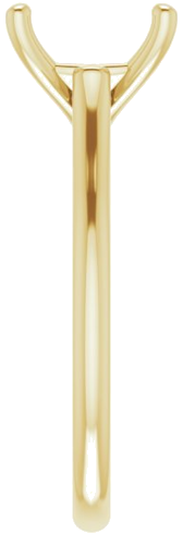 Sužadėtuvių Žiedas „Solitaire“ 585 Geltonojo Aukso Round 10mm (4)