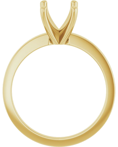 Sužadėtuvių Žiedas „Solitaire“ 585 Geltonojo Aukso Emerald 8mm x 6mm (2)