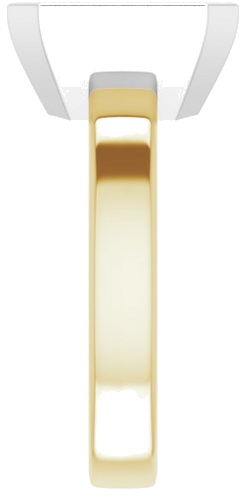 Sužadėtuvių Žiedas „Solitaire“ 585 Baltojo Ir Geltonojo Aukso Emerald 10mm x 8mm (4)