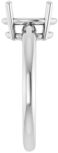 Sužadėtuvių Žiedas „Solitaire“ 585 Baltojo Aukso Oval 10mm x 8mm (4)