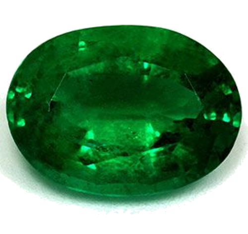 1.54 carat GREEN Oval Smaragdas (1)