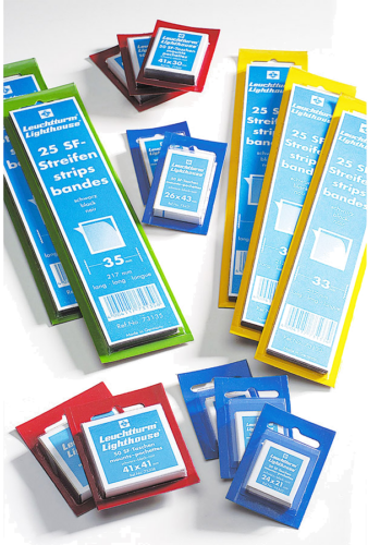 Black pockets for philatelic blocks (1)