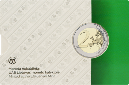 2022 Lietuva Suvalkija 2 eurų BU moneta kortelėje (3)