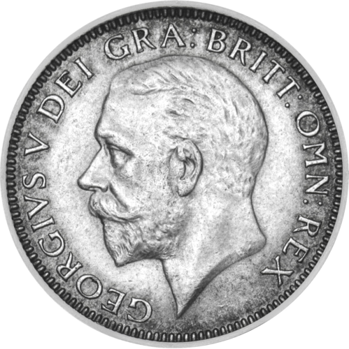 1 šilingas George V (1927-1936) Didžioji Britanija sidabrinė moneta (4 tipas) (1)