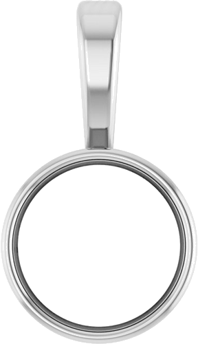 Pakabukas „Bezel-Set Solitaire“ 585 Baltojo Aukso Round 6.5mm (1)