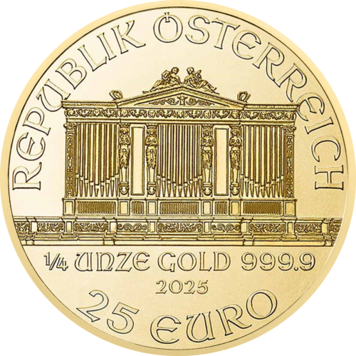 1/4 oz Austrijas Filharmonija 2025 Zelta monēta (2)