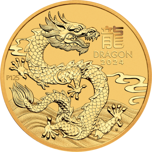 1/4 oz Year of the Dragon 2024 (Lunar III) Australia Gold Coin (1)