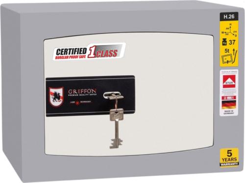 Burglar-resistant safe Griffon H.26.K (37 kg), Grade I (1)