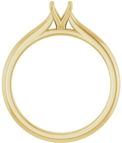 Sužadėtuvių Žiedas „Solitaire“ 585 Geltonojo Aukso Round 4.1mm (2)