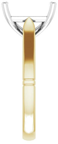 Sužadėtuvių Žiedas „Solitaire“ 585 Baltojo Ir Geltonojo Aukso Emerald 11mm x 9mm (4)