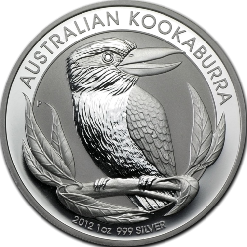 2012 Kookaburra Australija 1 oz sidabrinė moneta (2)