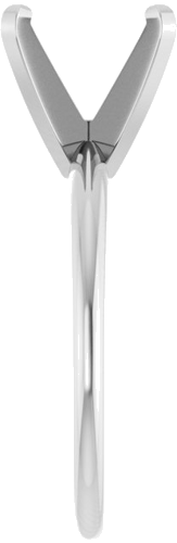 Sužadėtuvių Žiedas „Solitaire“ 585 Baltojo Aukso Square 7mm (4)