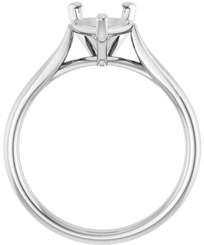 Sužadėtuvių Žiedas „Solitaire“ 585 Baltojo Aukso Pear Shape 10mm x 7mm (2)