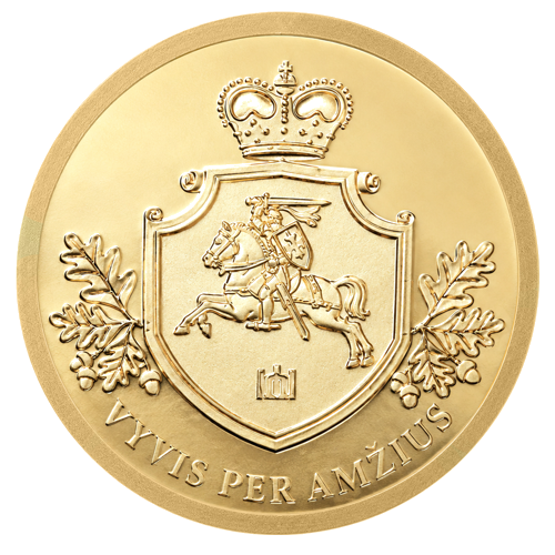 2024 Niuje Vytis per amžius 5 Doleriai auksinė moneta (1)