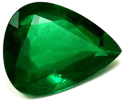 4.1 carat GREEN Pear Smaragdas (1)