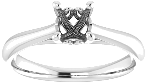 Sužadėtuvių Žiedas „Solitaire“ 950 Platinos Round 5.5mm (3)