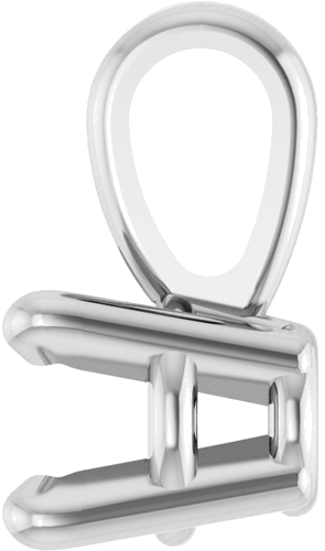10K White 3 mm Round 4-Prong Pendant Mounting (3)
