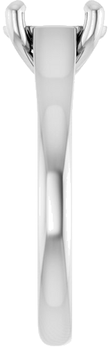 Sužadėtuvių Žiedas „Solitaire“ 585 Baltojo Aukso Oval 8mm x 6mm (4)