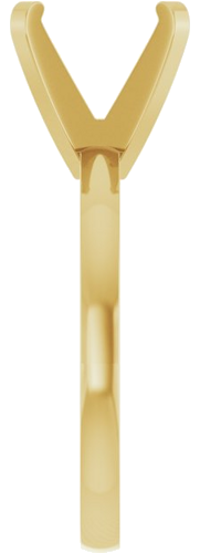 14K Yellow 9.8 mm Round 4-Prong Engagement Ring Mounting (4)