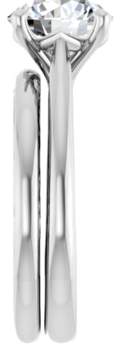 Sužadėtuvių Žiedas „Solitaire“ 950 Platinos Round 8mm (9)