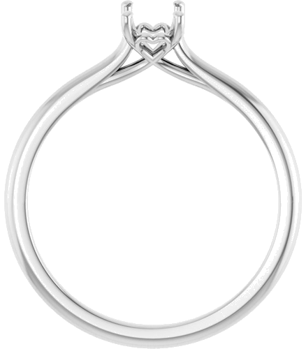 Sužadėtuvių Žiedas „Solitaire“ 585 Baltojo Aukso Emerald 6mm x 4mm (2)