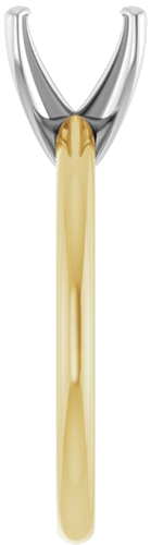 Sužadėtuvių Žiedas „Solitaire“ 585 Geltonojo Aukso Ir 950 Platinos Round 8mm (4)