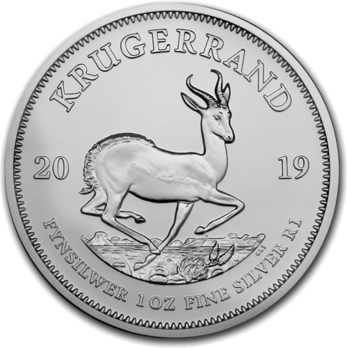 1 oz Krugerrand Pietų Afrika sidabrinė moneta (Mix metai) (1)