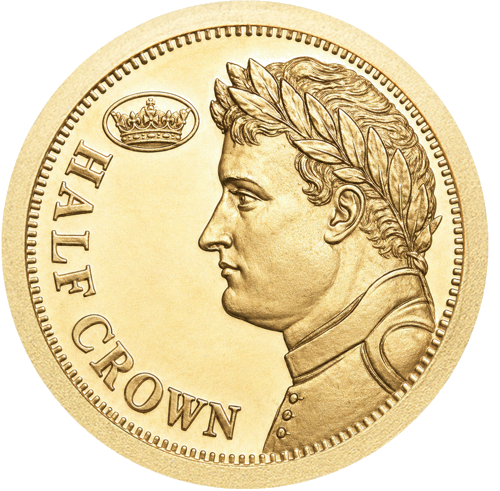 2012 Napoleon Tristan da Cunha 1/2 Crown Gold Coin (1)