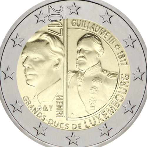 2017 Luxembourg Guillaume III 2 euro coin (2)