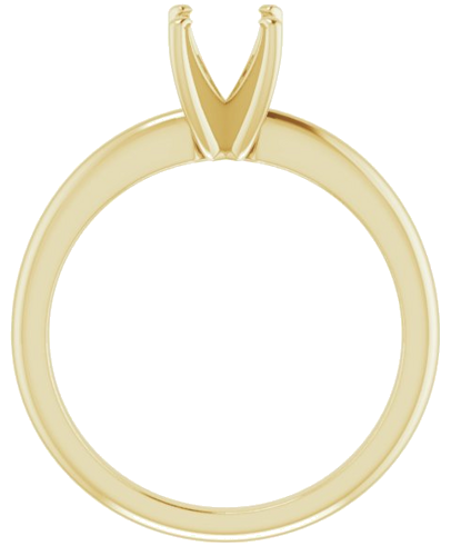 Sužadėtuvių Žiedas „Solitaire“ 585 Geltonojo Aukso Round 6mm (2)