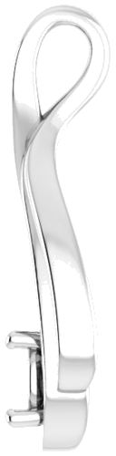 Pakabukas „Solitaire“ 585 Baltojo Aukso Round 5.2mm (3)