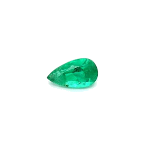 0.57 carat GREEN MODIFIEDBRILLIANT cut Pear Smaragdas (1)