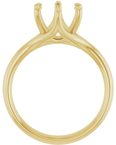 Sužadėtuvių Žiedas „Solitaire“ 585 Geltonojo Aukso Oval 10mm x 8mm (2)