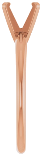 14K Rose 6.5 mm Round Ultra-Lightweight Solitaire Engagement Ring Mounting (4)