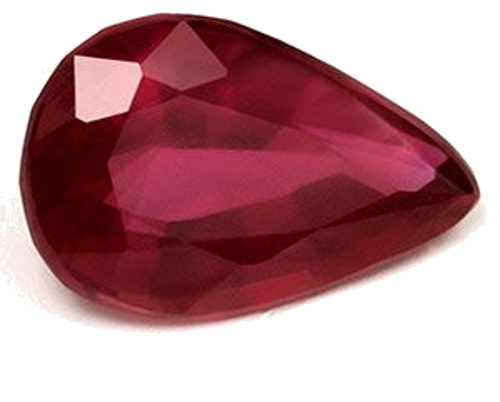1.14 carat RED Pear Rubinas (1)