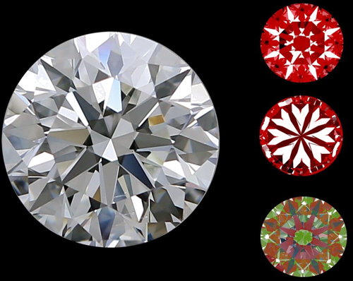 0.9 carat I-VS2 Excellent cut Natūralus Round Deimantas (1)