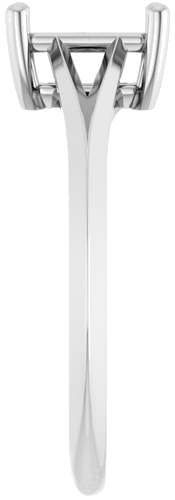 Sužadėtuvių Žiedas „Solitaire“ 585 Baltojo Aukso Emerald 7mm x 5mm (4)