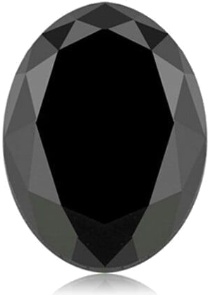 1.01 carat Fancy Black-VVS2 Natūralus Oval Deimantas (1)