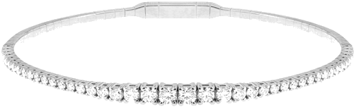 Zelta tenisa rokassprādze ar 1 ct dabīgiem apaļas formas dimantiem F/G-VS/SI (1)