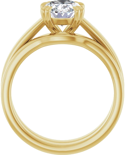 14K Yellow 9x7 mm Oval Engagement Ring Mounting (6)