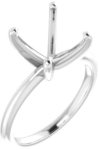 Sužadėtuvių Žiedas „Solitaire“ 585 Baltojo Aukso Asscher 9mm (1)