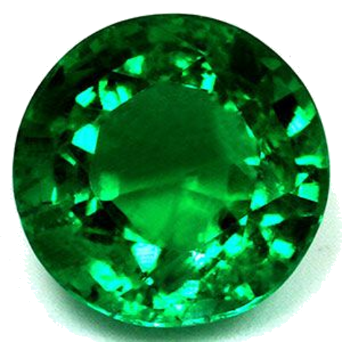 1.27 carat GREEN Round Smaragdas (1)